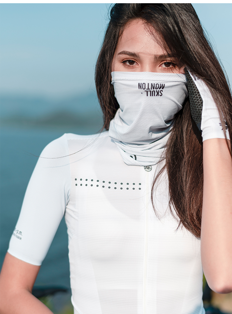 White Cycling Jersey Women's Summer Lightweight