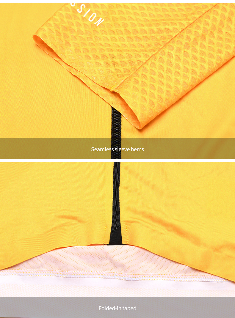 sleeves and waistband