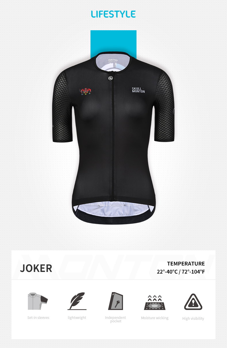 black cycling jersey