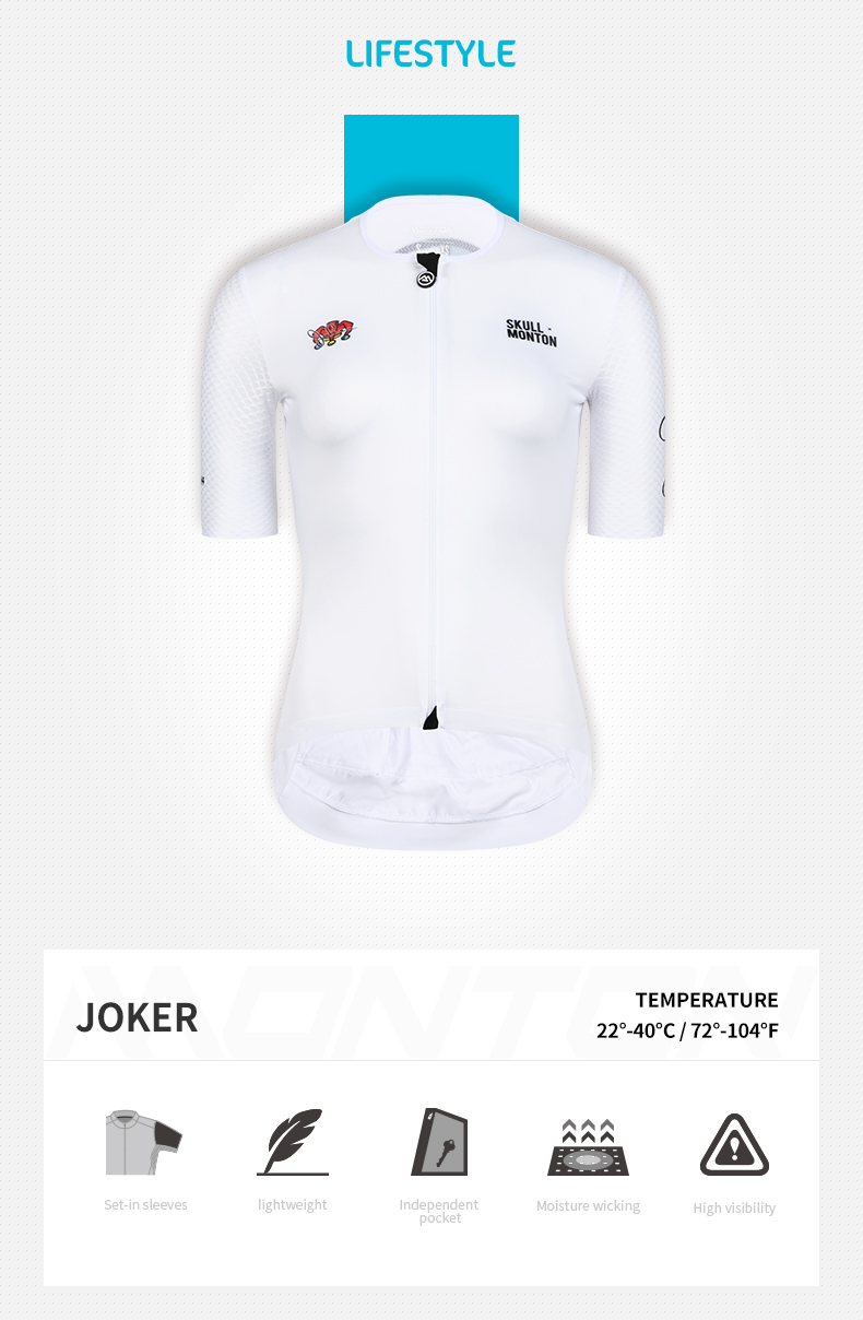 white cycling jersey