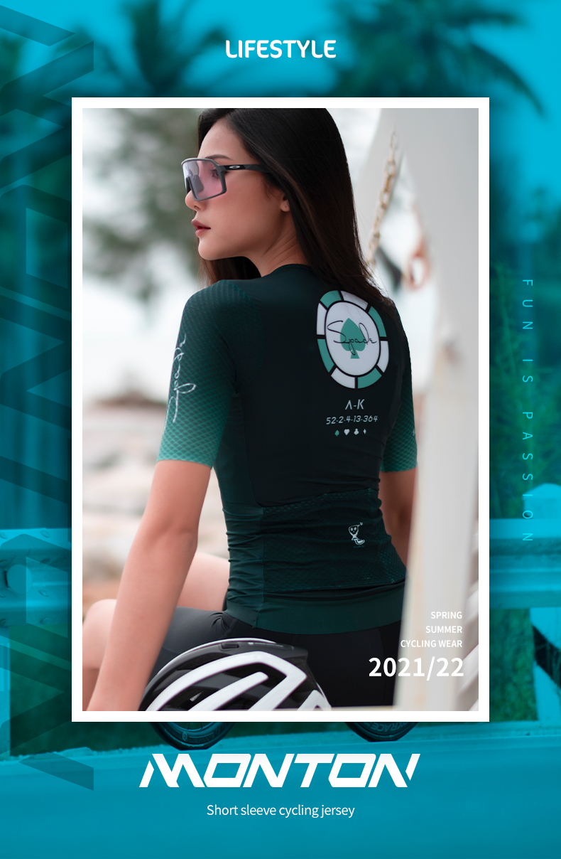 dark green cycling jersey