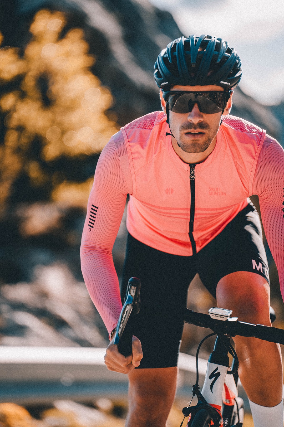 pink cycling vest