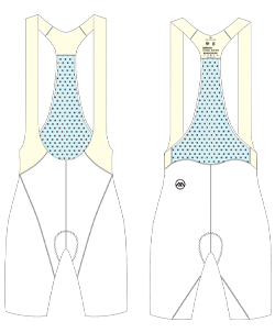 cycling bib shorts template