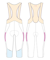 cycling bib shorts template