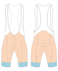 cycling bib shorts template