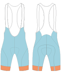 cycling bib shorts template