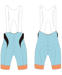 cycling bib shorts template
