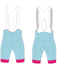cycling bib shorts template